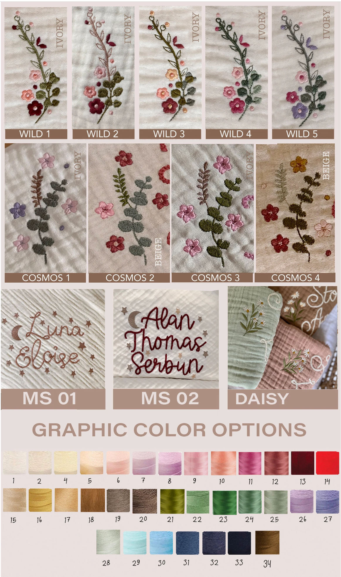 Rush Personalized Embroidered Baby Receiving Blanket