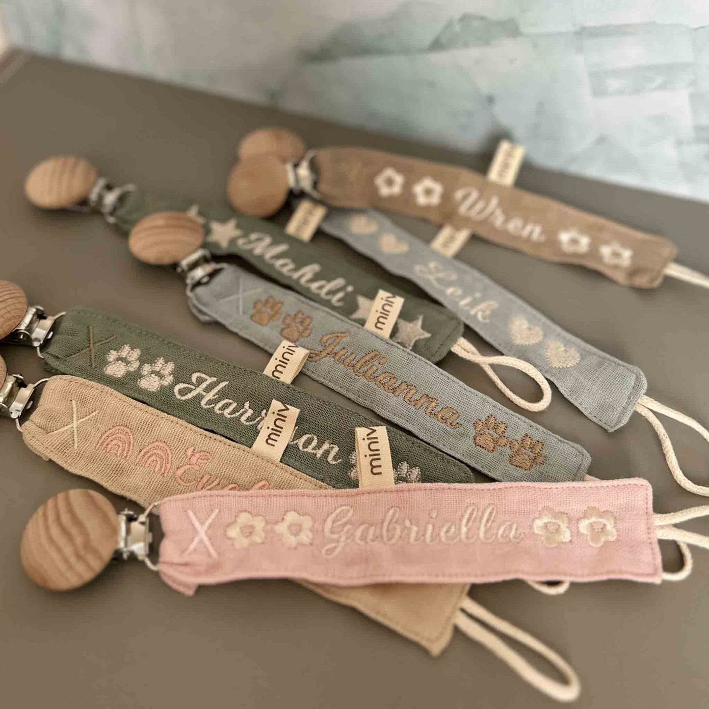 Personalized dummy clip- ADD NAME AT CHECKOUT NOTES