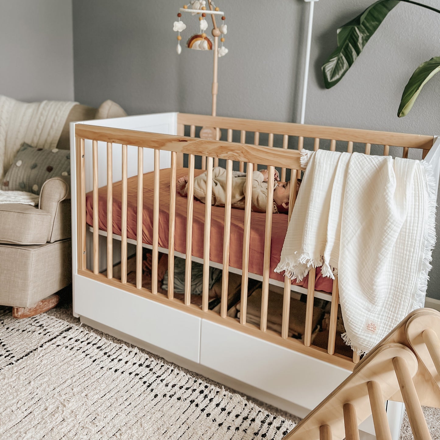 Ivory Double Gauze Blanket