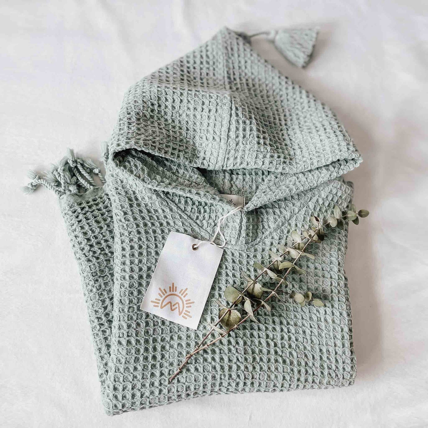Sea Glass Waffle Poncho