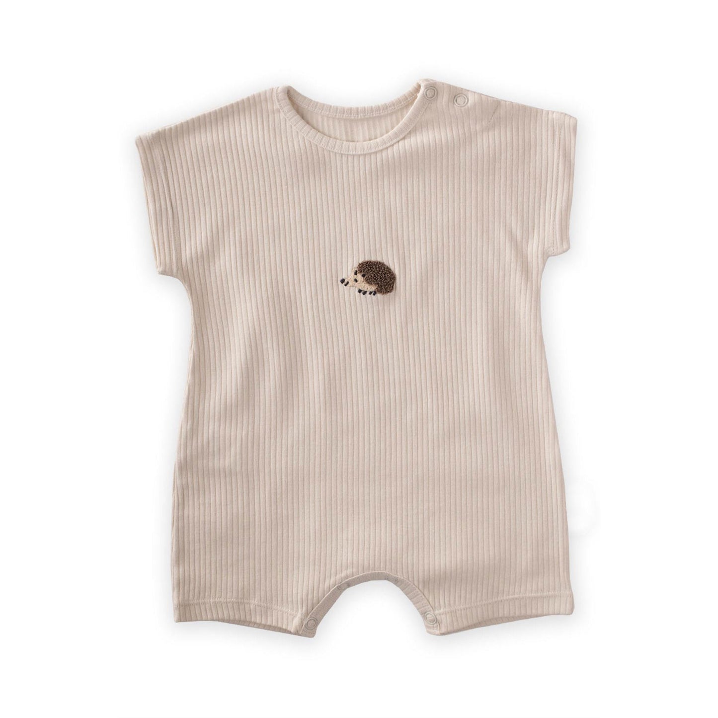 Rib-Knit Shortie Romper