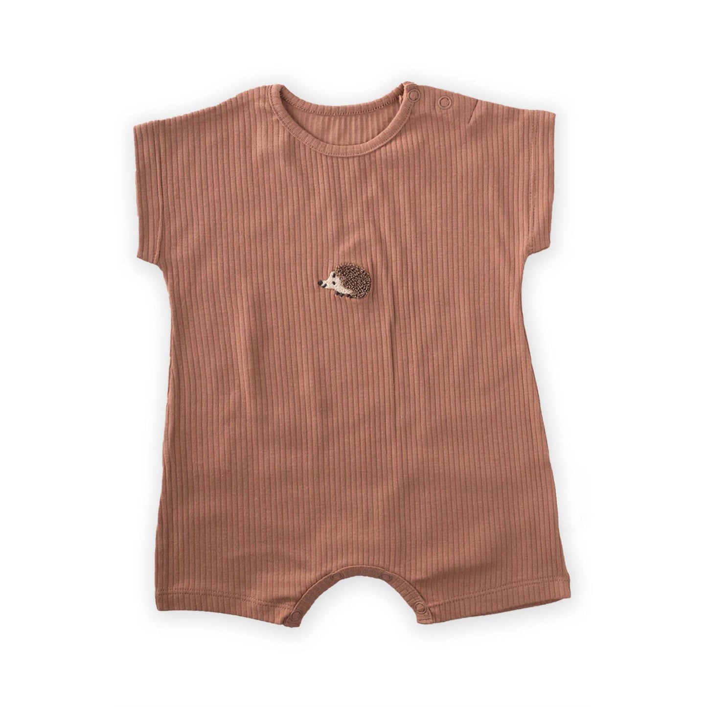 Rib-Knit Shortie Romper