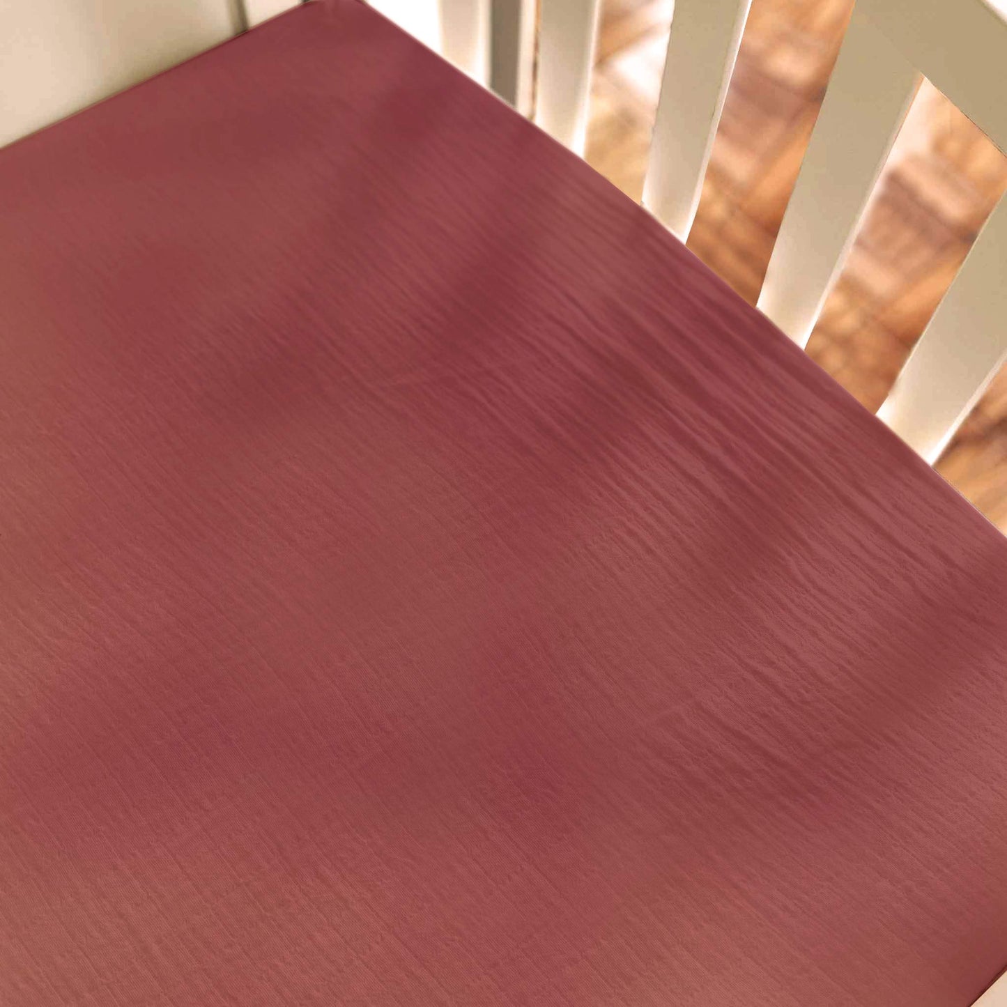 Terra Cotta Muslin STANDART Crib Sheet