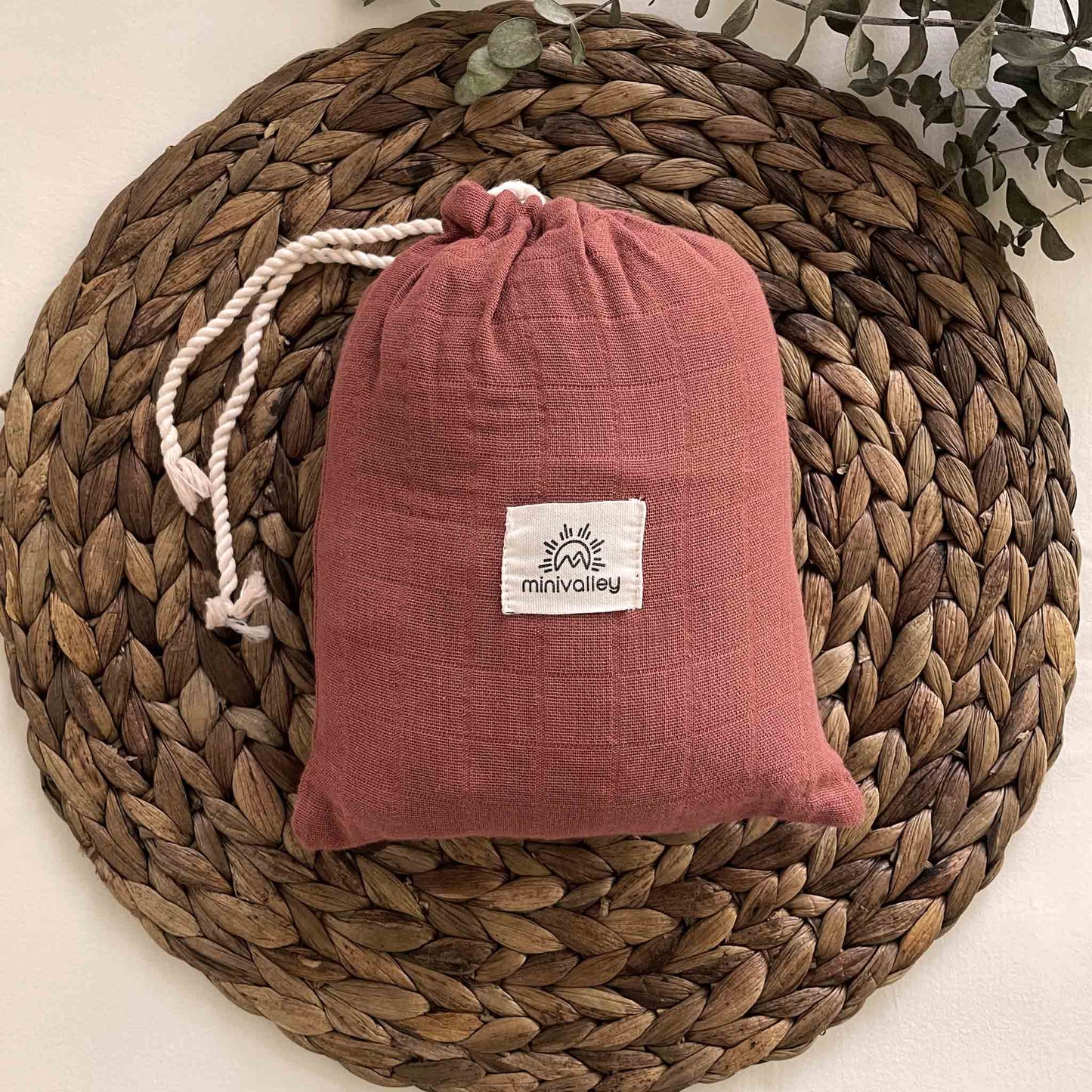 Terra Cotta Muslin STANDART Crib Sheet