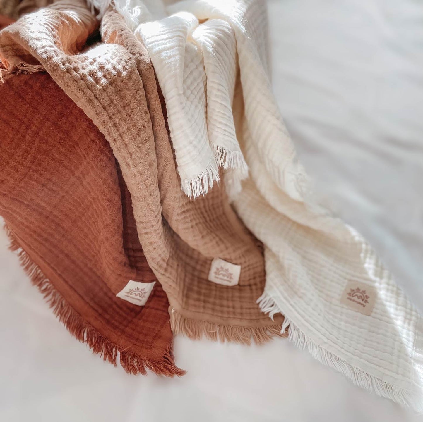 Ivory Double Gauze Blanket
