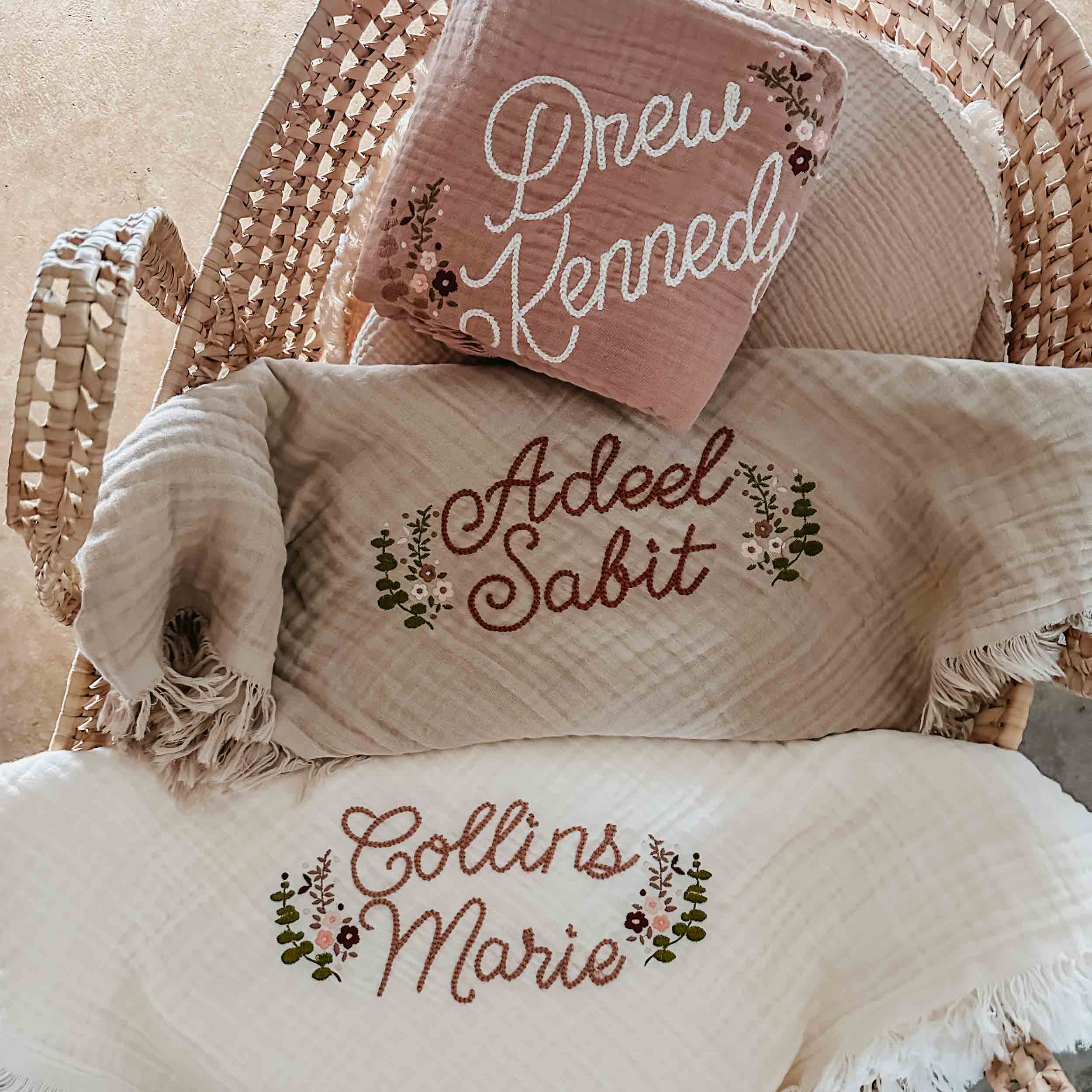 Personalised pillow and online blanket