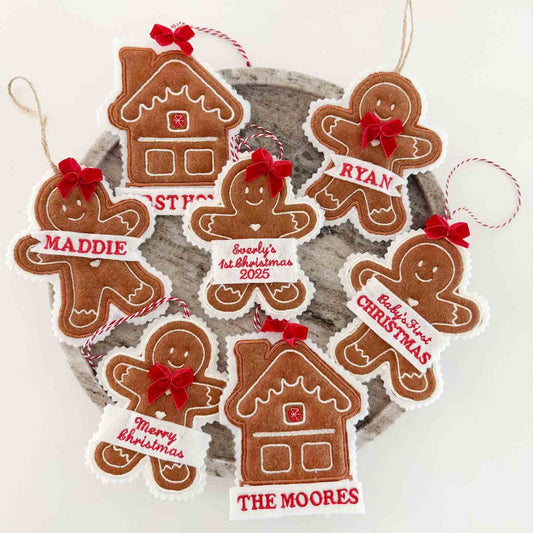 Personalized Gingerbread Ornaments