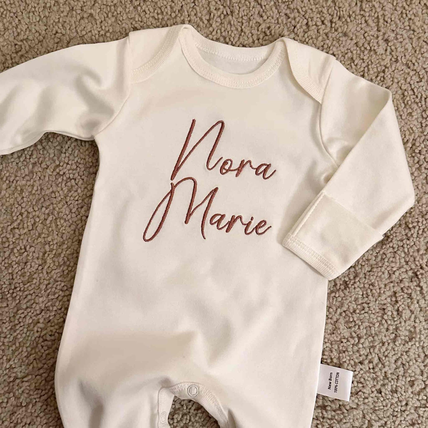 Personalized baby girl romper - ADD NAME AT CHECKOUT NOTES