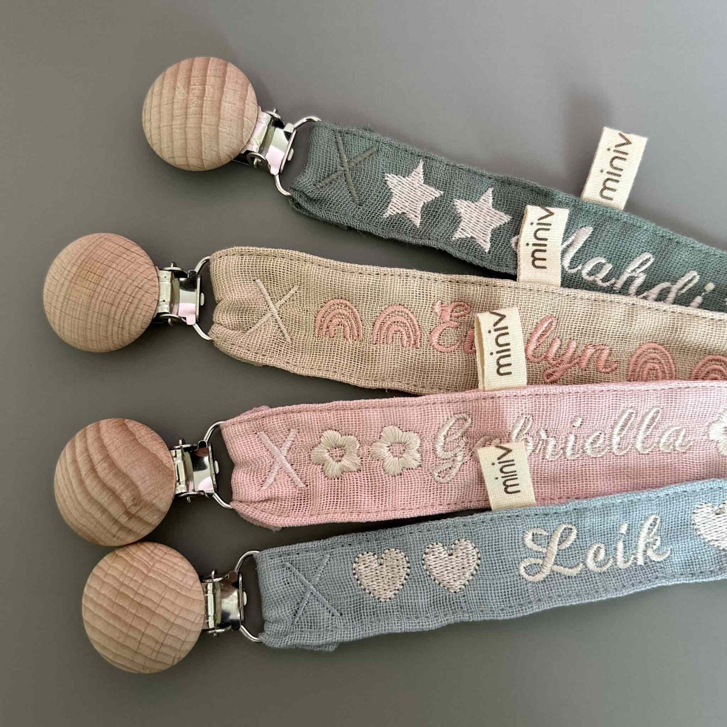 Personalized dummy clip- ADD NAME AT CHECKOUT NOTES